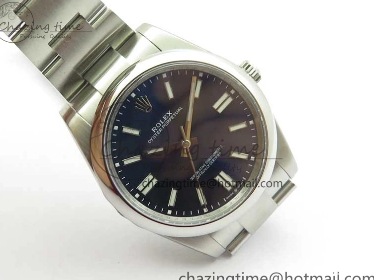 0103 FashionForward Oyster Perpetual 41mm 124300 ROF 1:1 Best Edition 904L Steel Dark Blue Dial on SS Bracelet A 2666